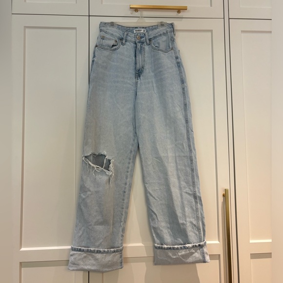 Pull and bear baggy high waisted ripped jeans - Picture 2 of 6